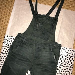 FREE PEOPLE Skinny Denim Overalls
